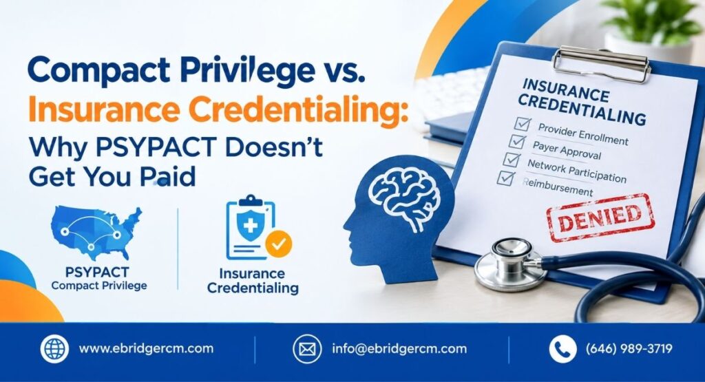 compact privilege vs insurance credentialing